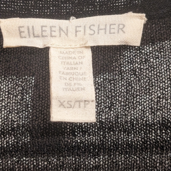 EILEEN FISHER Sheer Open Front Cardigan - Picture 7 of 10